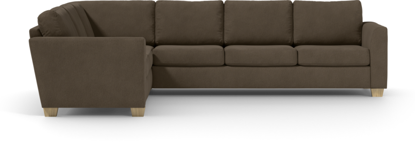 Friday - Hörnsoffa, 2+3-sits - Brun