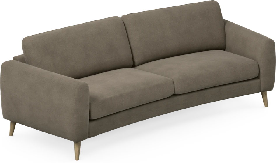 Bridge - 3-sits soffa svängd - Beige