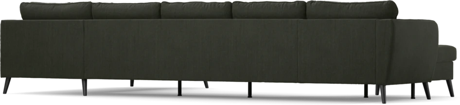 County - 4-sits soffa med schäslong vänster och divan höger - Grön