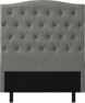 Delux Välvd - Sänggavel, 90-210 cm - Grå