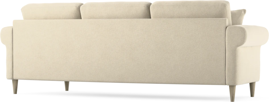 Eden - 3-sits soffa svängd - Beige