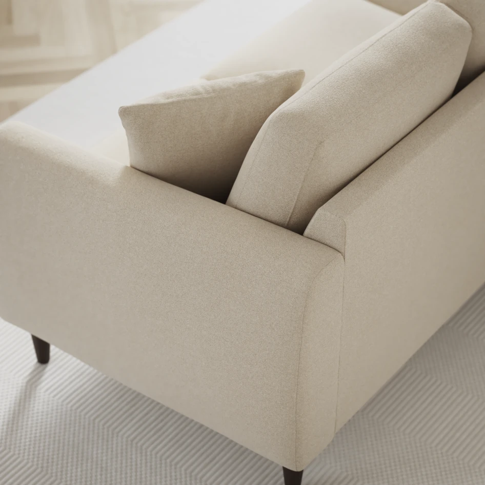 Eden - 3-sits soffa med divan vänster och schäslong höger - Beige
