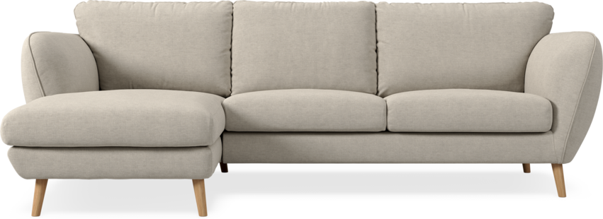 Madison Lux - 2-sits soffa med schäslong vänster - Beige