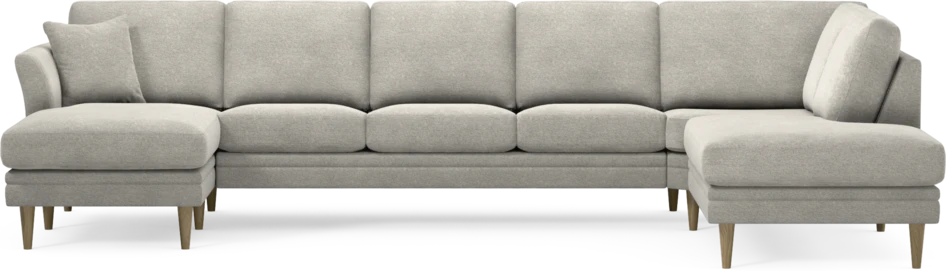 Eden - 3-sits soffa med schäslong vänster och divan höger - Grå
