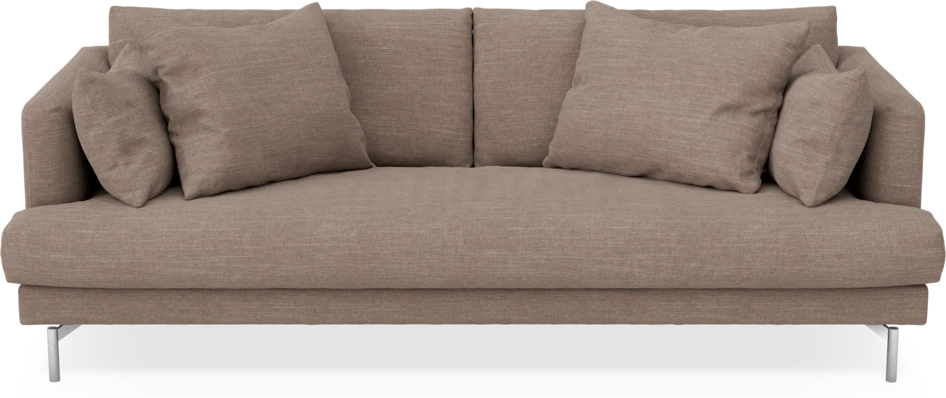 Harper - 3-sits soffa, hel dyna - Brun