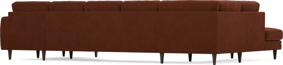 Eden - 3-sits soffa med divan vänster och schäslong höger - Orange