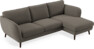 Madison - 2-sits soffa med schäslong höger - Brun