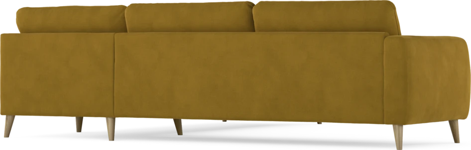 Bridge - Hörnsoffa, 3+3-sits - Gul