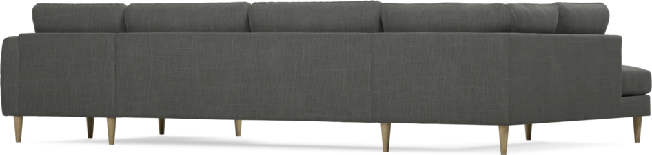 Bridge - 3-sits soffa med divan vänster och schäslong höger - Grå
