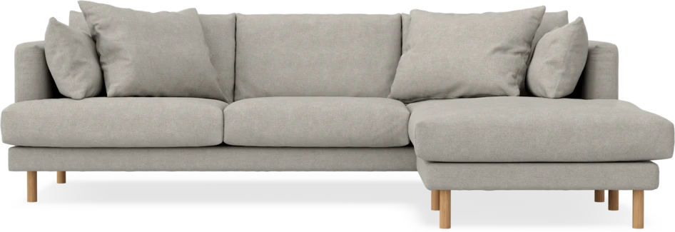 Harper - 4-sits med schäslong höger  - Beige
