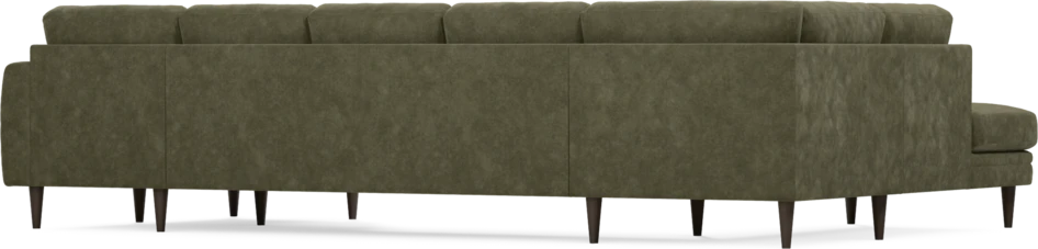 Eden - 3-sits soffa med divan vänster och schäslong höger - Grön