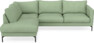 Impression Delux - 3-sits soffa med divan vänster - Grön