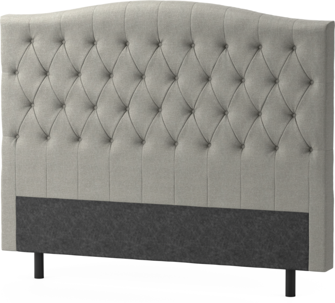 Delux Välvd - Sänggavel, 90-210 cm - Grå