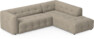 Bella - 3-sits soffa med divan höger - Beige