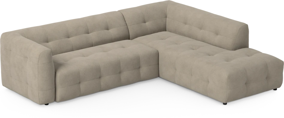 Bella - 3-sits soffa med divan höger - Beige