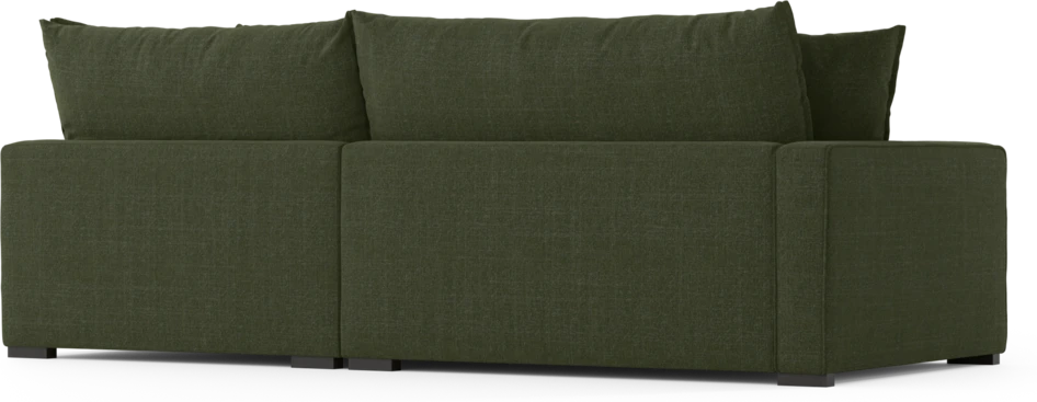 Rossi - 2-sits soffa med divan höger - Grön