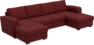 Friday - 2-sits soffa med två schäslonger - Rosa