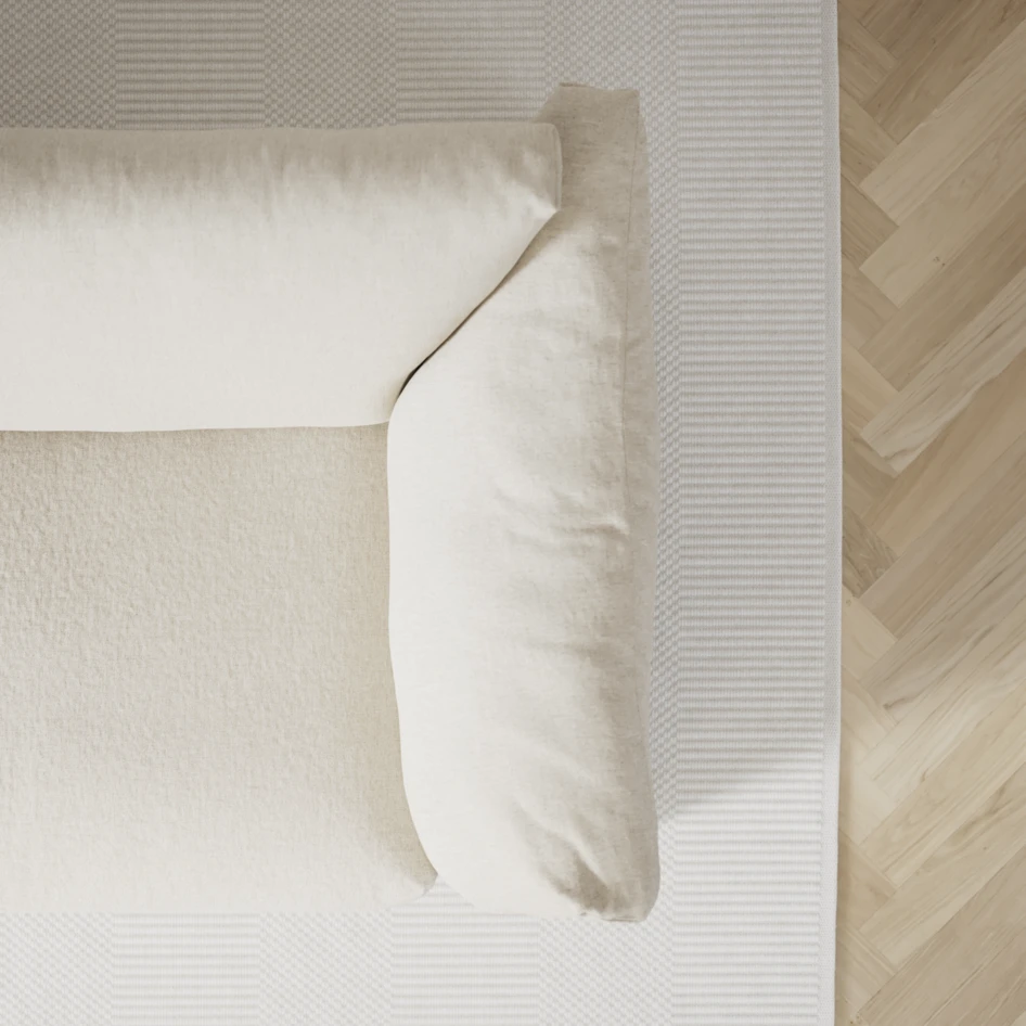 Cherrie - 2,5-sits soffa, hel dyna och kappa - Beige