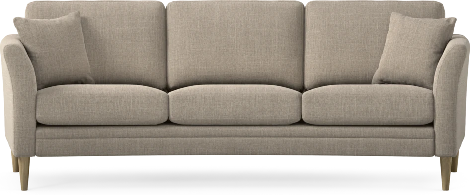 Eden - 3-sits soffa svängd - Beige