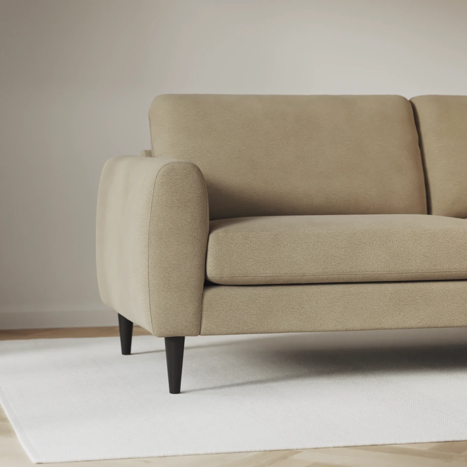 Bridge - Hörnsoffa, 3+2-sits med schäslong vänster - Beige