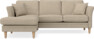 Eden - 2-sits soffa med schäslong - Beige