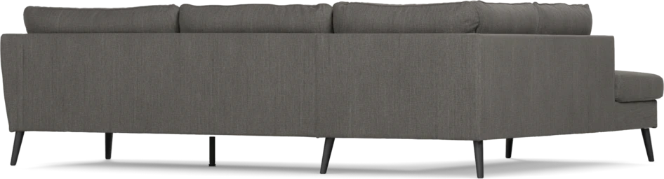 County - 2,5-sits soffa med divan vänster - Brun