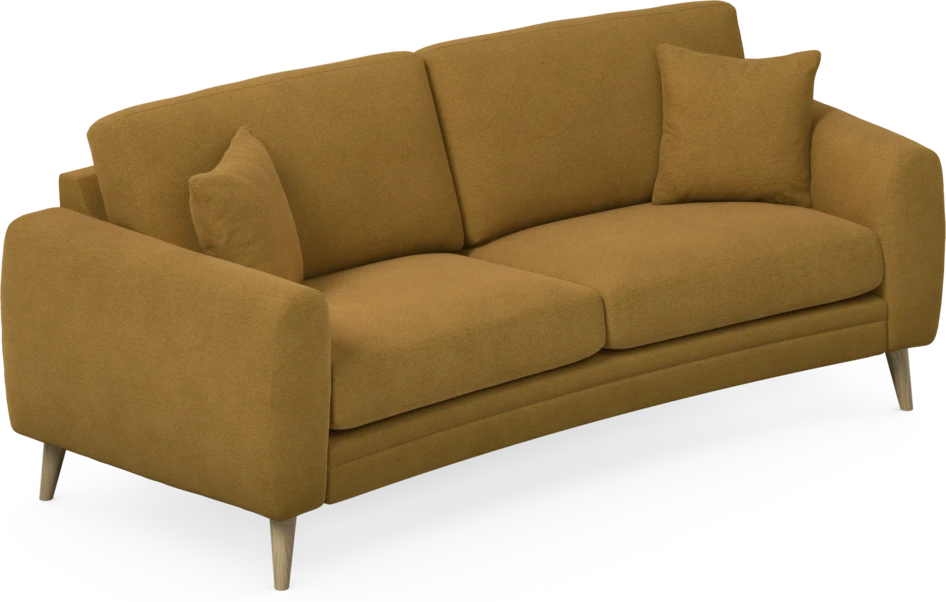 Eden - 2,5-sits soffa svängd - Gul
