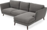Madison - 2-sits soffa med schäslong höger - Brun