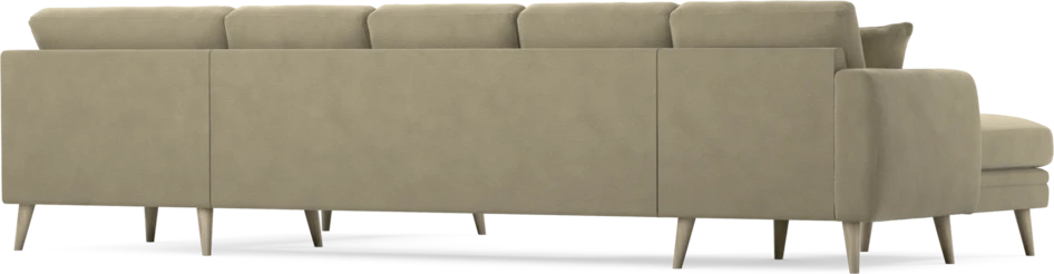 Eden - 3-sits soffa med schäslong vänster och divan höger - Beige