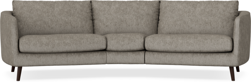 Madison - 3-sits soffa svängd, 90 cm - Grå