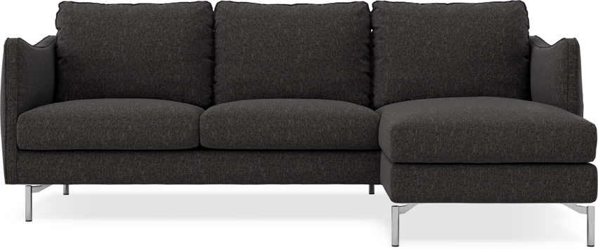 Madison - 2-sits soffa med schäslong höger - Svart