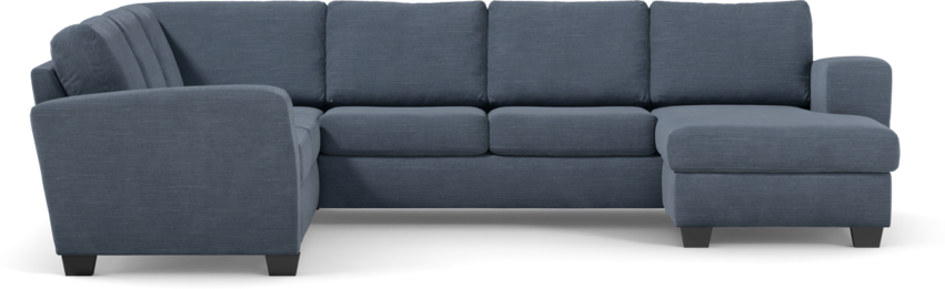 Friday - Hörnsoffa, 2+3-sits med schäslong höger - Blå