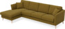 Eden - 3-sits soffa med schäslong - Gul