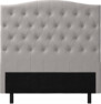 Delux Välvd - Sänggavel, 90-210 cm - Grå