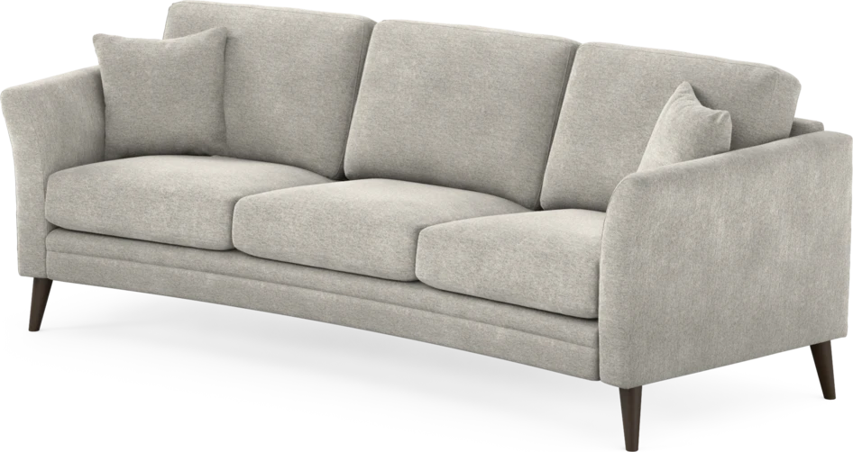 Eden - 3-sits soffa svängd - Grå
