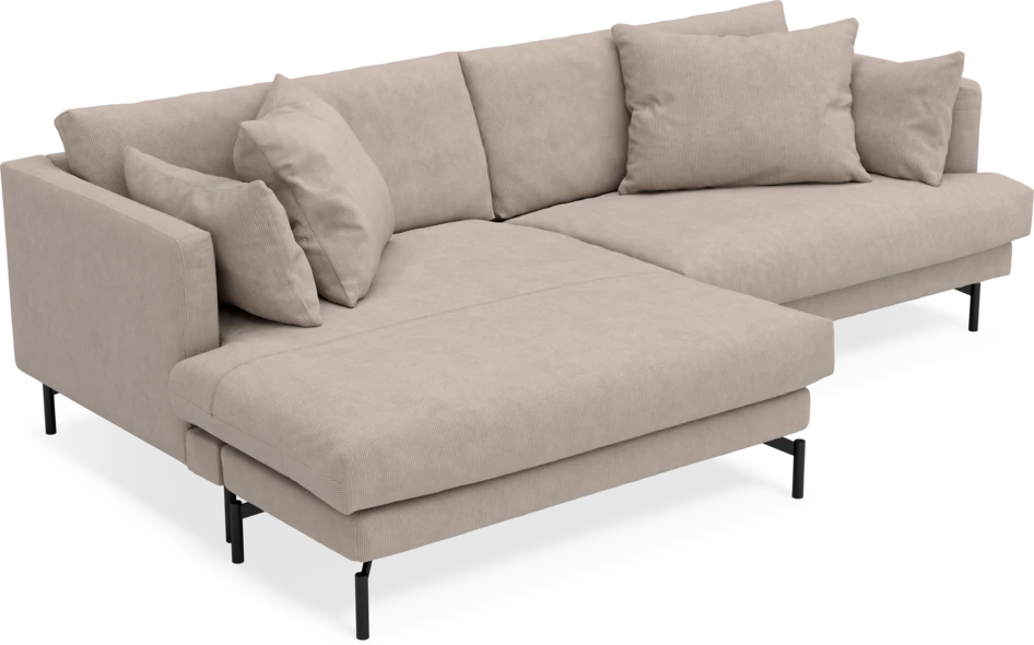 Harper - 4-sits med schäslong XL vänster - Beige
