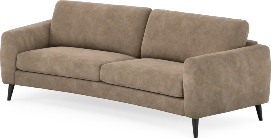 Bridge - 3-sits soffa svängd - Beige