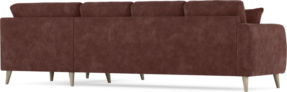 Eden - Hörnsoffa, 3+1-sits - Röd