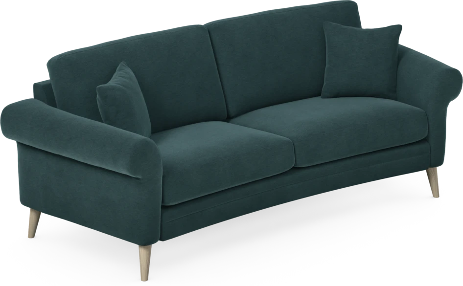 Eden - 2,5-sits soffa svängd - Blå