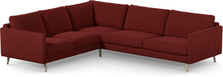 Madison Lux - Hörnsoffa 2+3-sits, hörn 1 - Röd