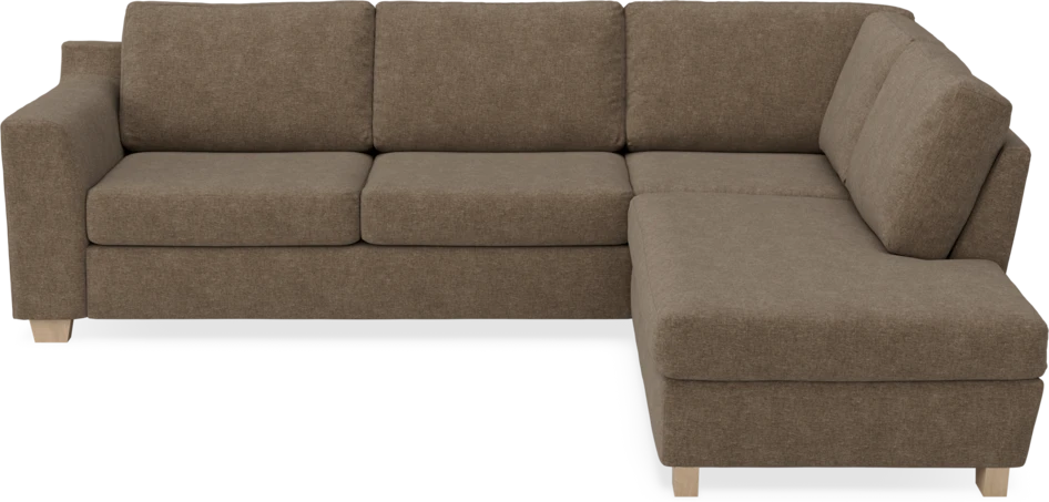 Friday - 2,5-sits soffa med divan höger - Brun