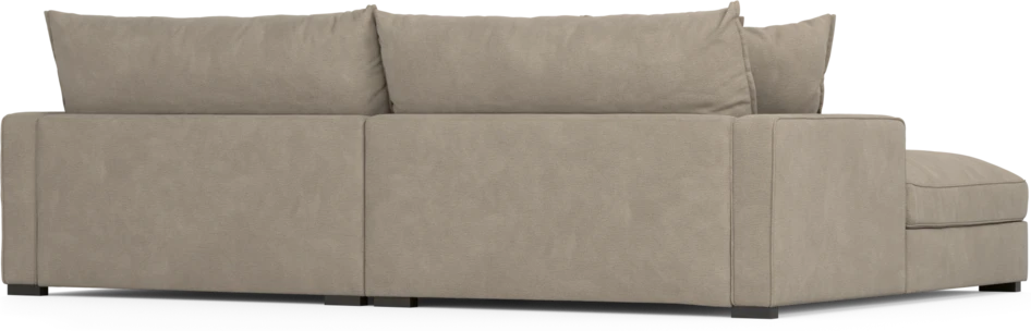Rossi - 2-sits soffa med schäslong XL vänster - Beige