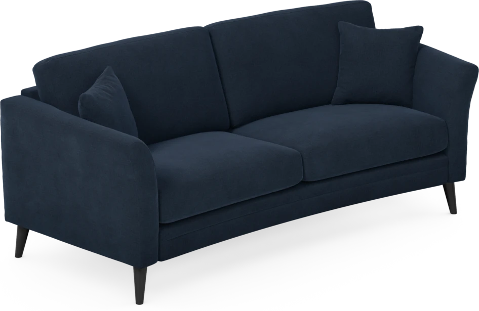 Eden - 2,5-sits soffa svängd - Blå