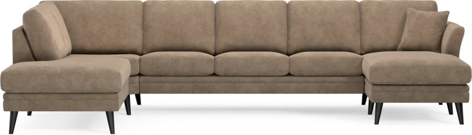 Eden - 3-sits soffa med divan vänster och schäslong höger - Beige