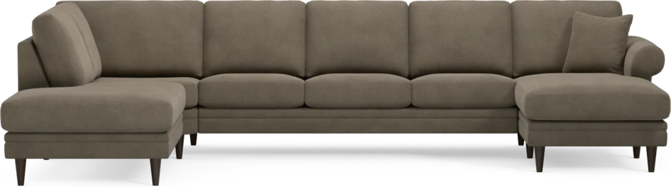 Eden - 3-sits soffa med divan vänster och schäslong höger - Beige
