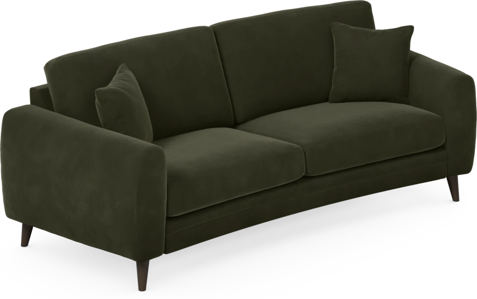 Eden - 2,5-sits soffa svängd - Grön