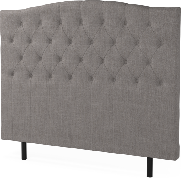 Asperö välvd - Sänggavel, 160-180 cm - Grå