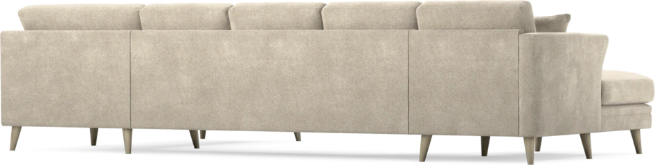 Eden - 3-sits soffa med schäslong vänster och divan höger - Beige