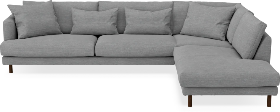 Harper - 3-sits soffa med divan höger - Grå