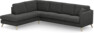 Eden - 3-sits soffa med divan - Svart